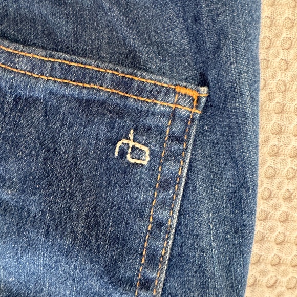Rag & Bone mid rise skinny ankle jeans in Southwood color - Picture 4 of 6
